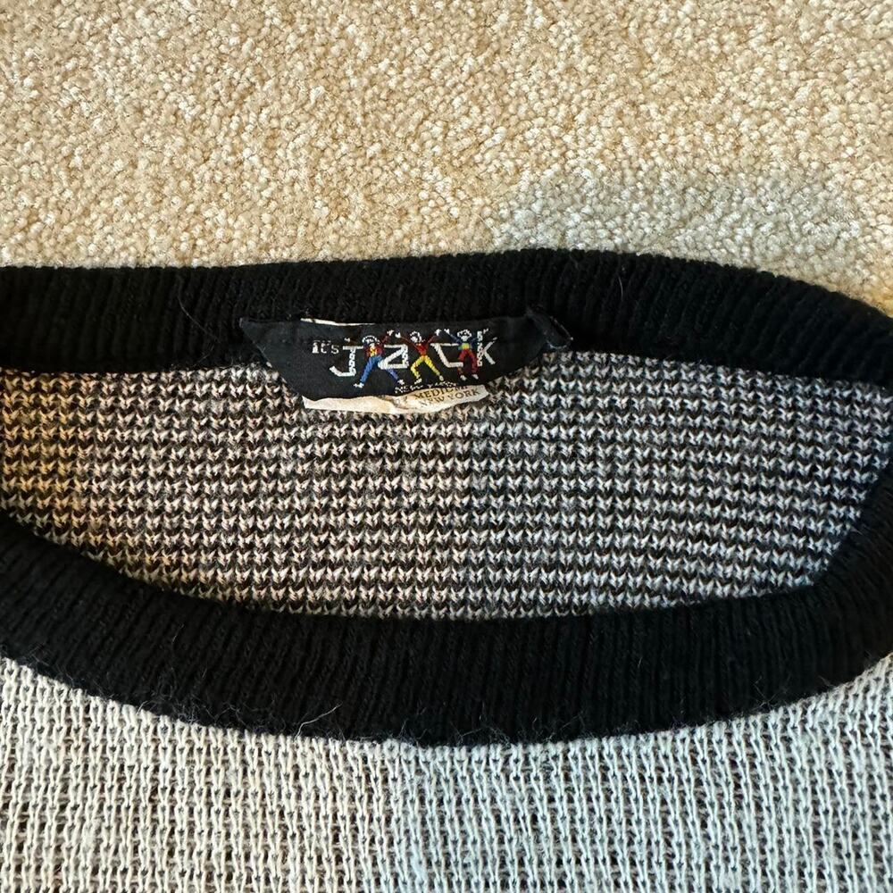Vintage 80s its jack sweater size M - Picture 2 of 8